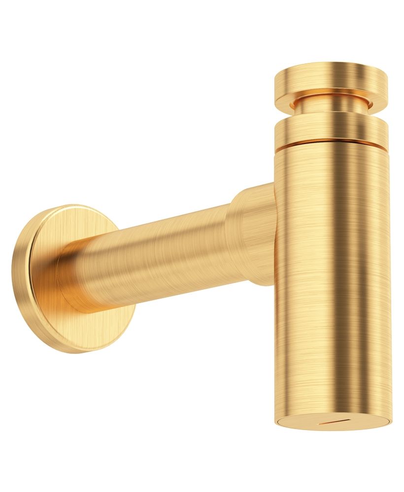SYNC Minimalist Bottle Trap Brushed Gold SYNC Minimalist Bottle Trap Brushed Gold - Image 1