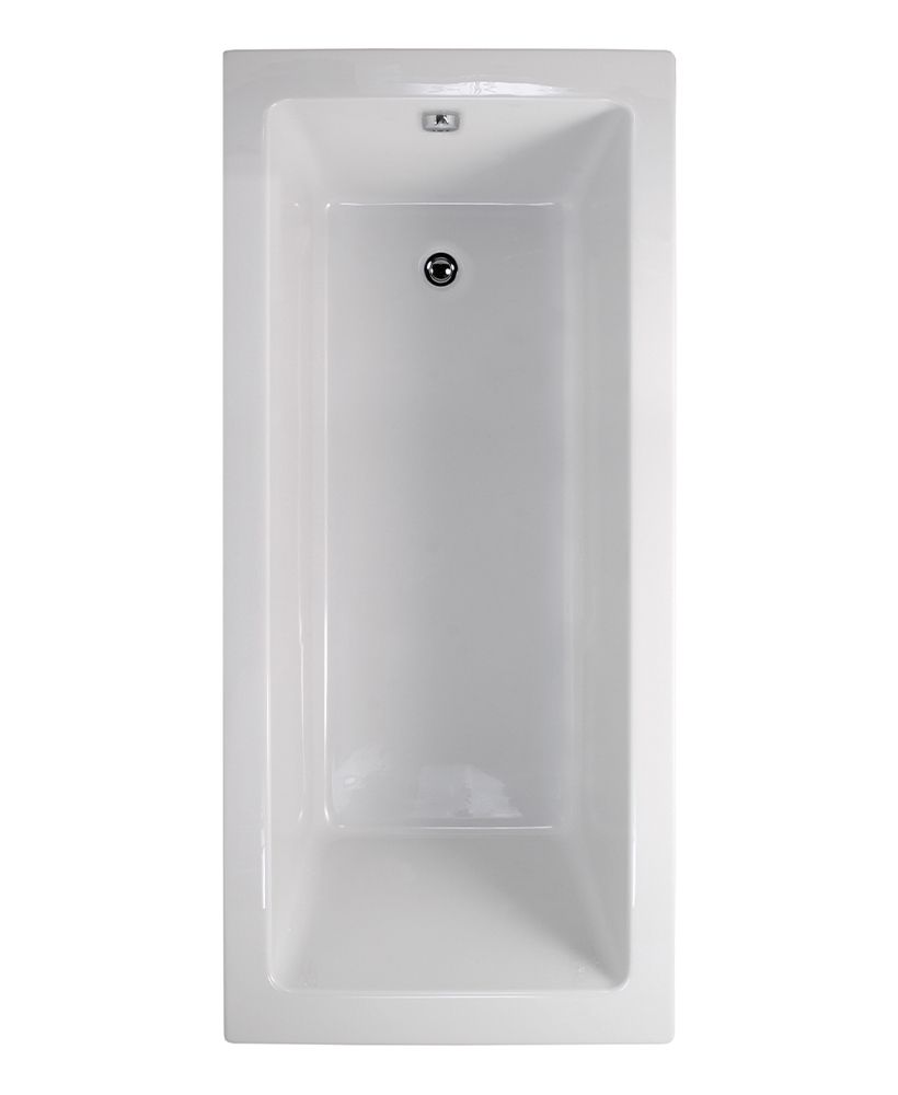 PACIFIC ENDURA 1600x700mm Single Ended Bath White PACIFIC ENDURA Single Ended Bath White - Image 1