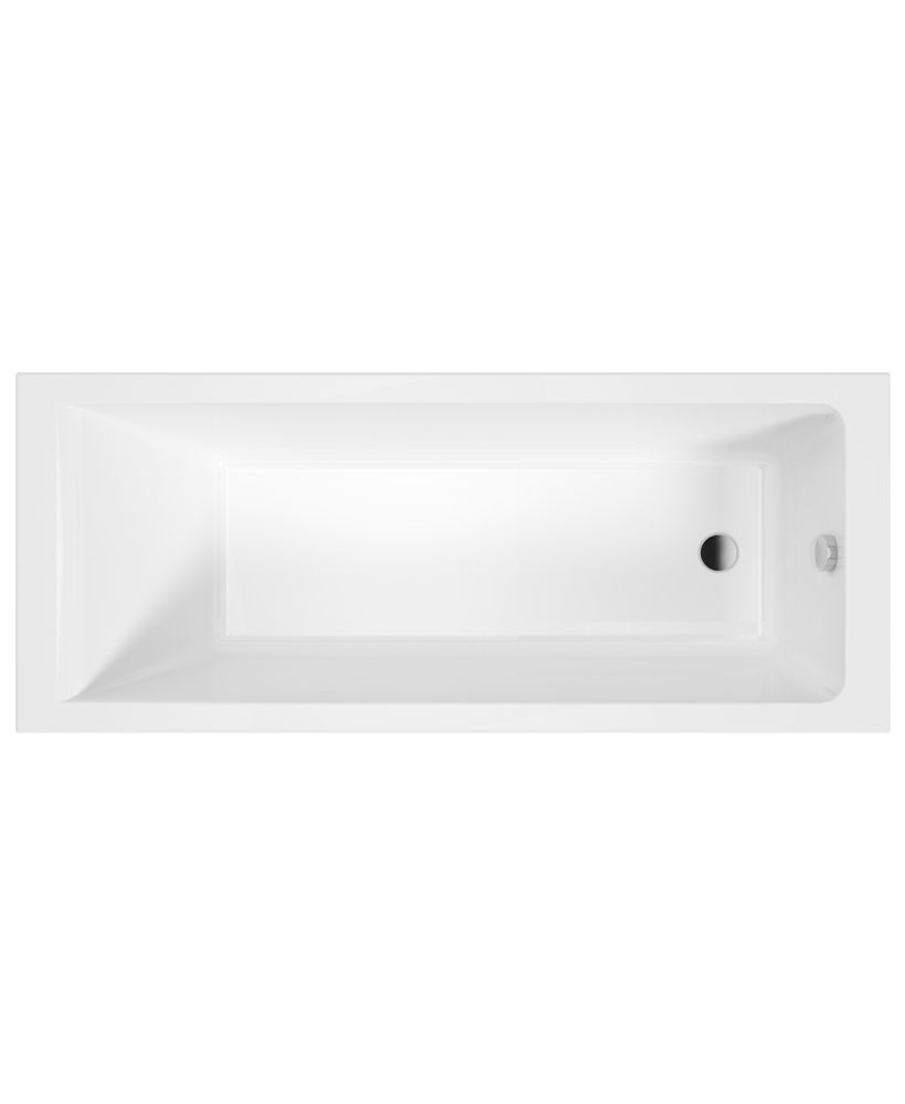 CUBO 1700x700mm Single Ended Bath White CUBO Single Ended Bath White - Image 1