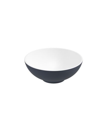 SKAL Round 40cm Countertop Basin White-Night Sky Blue & Waste
