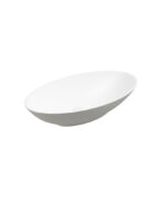 SKAL Oval 60cm Countertop Basin White-Arctic Grey & Waste