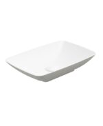SKAL Rectangle 60cm Countertop Basin White-Arctic Grey & Waste