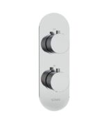 ALITA Round Dual Control Dual Outlet Shower Valve Chrome