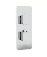 ALITA Soft Square Dual Control Single Outlet Shower Valve Chrome