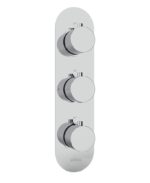 ALITA Round Triple Control Triple Outlet Shower Valve Chrome