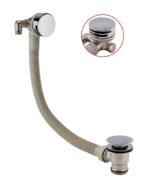 SONAS Round Bath Filler & Waste Chrome