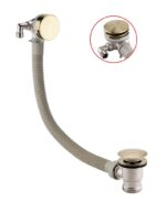 SONAS Round Bath Filler & Waste Brushed Gold