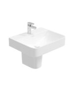 HORIZON Square 1TH Wash Basin & Semi Pedestal - 55cm