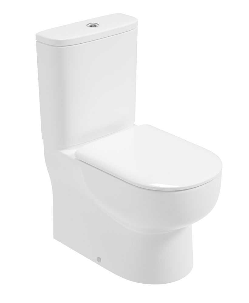 VIA Fully Shrouded Closed Coupled Rimless WC & Alpha Soft Close Seat VIA Fully Shrouded Closed Coupled Rimless WC & Alpha Soft Close Seat - Image 1