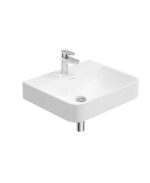 HORIZON Square 55cm 1TH Wash Basin & Bottle Trap - Chrome