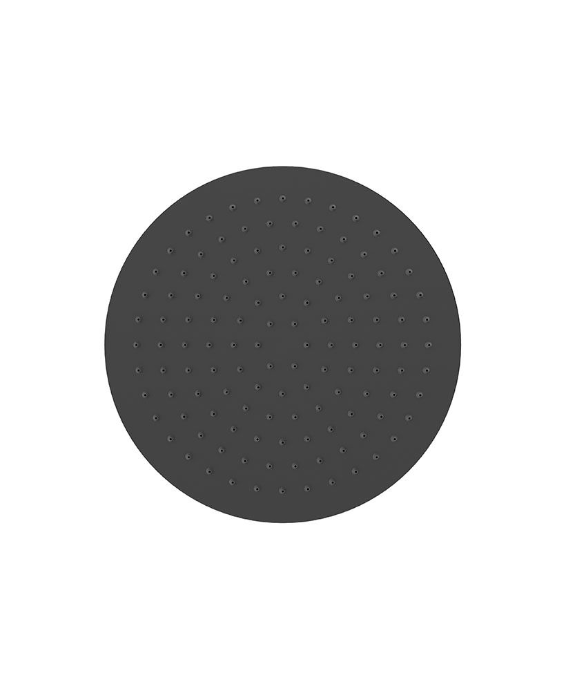 SYNC Round Thin Stainless Steel Shower Head 250mm Matt Black SYNC Round Thin Stainless Steel Shower Head 250mm Matt Black - Image 1