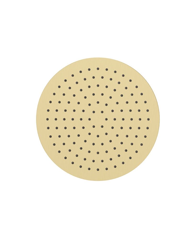 SYNC Round Thin Stainless Steel Shower Head 250mm Brushed Gold SYNC Round Thin Stainless Steel Shower Head 250mm Brushed Gold - Image 1