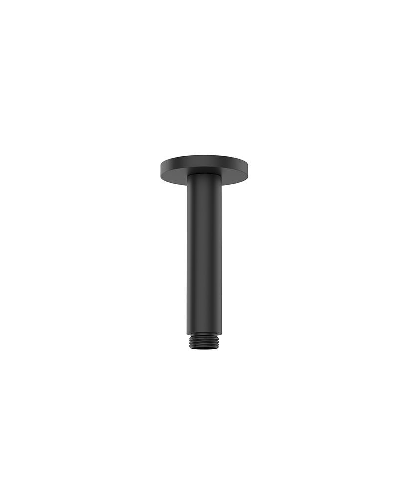SYNC Round Ceiling Shower Arm 200mm Matt Black SYNC Round Ceiling Shower Arm 200mm Matt Black - Image 1