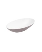 SKAL Oval 60cm Countertop Basin White-Cashmere Pink & Waste