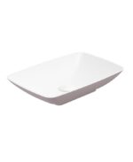 SKAL Rectangle 60cm Countertop Basin White-Cashmere Pink & Waste