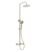 URBAN Round Thermostatic Shower Kit Brushed Nickel