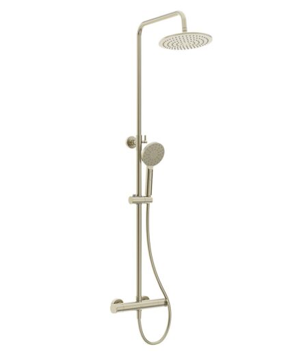 URBAN Round Thermostatic Shower Kit Brushed Nickel
