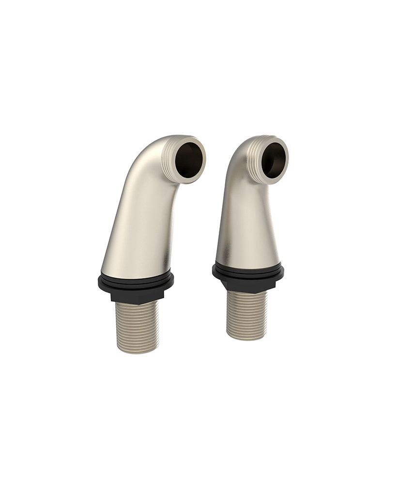 SONAS Leg Set for Thermostatic Bath Shower Mixer Brushed Nickel SONAS Leg Set for Thermostatic Bath Shower Mixer Brushed Nickel - Image 1