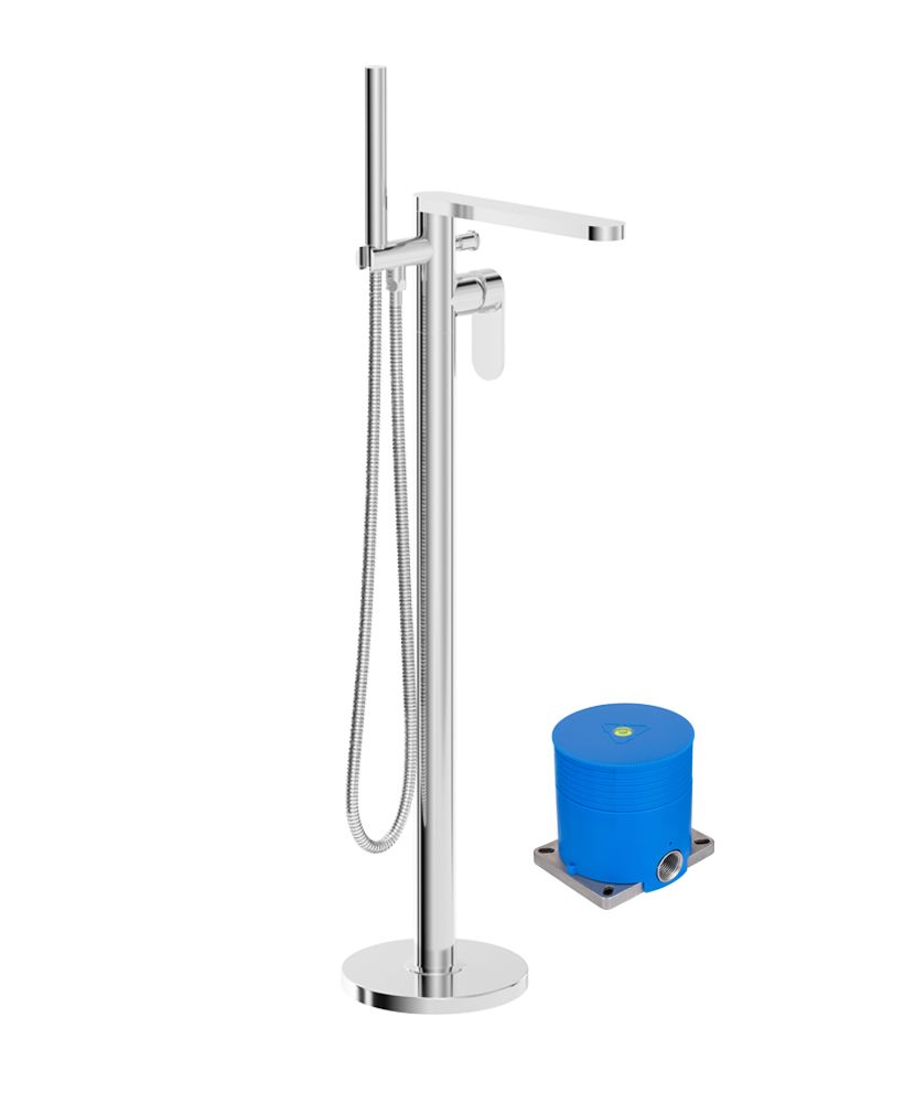 URBAN Floorstanding Bath Shower Mixer Chrome URBAN Floorstanding Bath Shower Mixer Chrome - Image 1