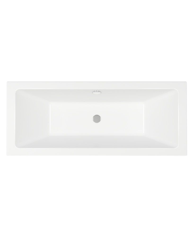 CUBO 1800x800mm Double Ended Bath White CUBO Double Ended Bath White - Image 1