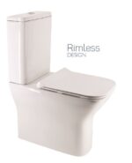 SOPHIA Rimless Fully Shrouded Close Coupled WC & Gamma Slim Soft Close Seat - Image 3