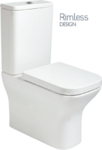 SOPHIA Rimless Fully Shrouded Close Coupled WC & Gamma Soft Close Seat - Image 2