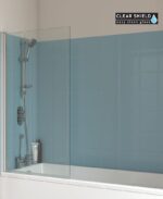 LUNAR SB2 6mm Square Edge Bath Screen Chrome - Image 3