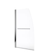 LUNAR SB3 6mm Radius Bath Screen with Towel Rail Chrome
