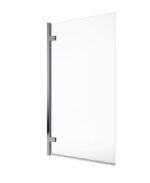 LUNAR SB5 8mm Hinged Bath Screen Chrome