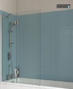 LUNAR SB6 8mm Two Panel Bath Screen Chrome - Image 3