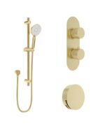 ALITA Knurled Bath Set 1 Brushed Gold