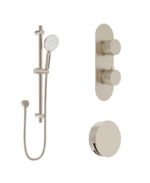 ALITA Knurled Bath Set 1 Brushed Nickel