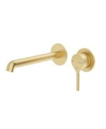 ALITA Wall Mounted Basin Mixer Brushed Gold - Image 3