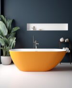 ABYSS 1700x750mm Freestanding Bath Coloured - Image 2