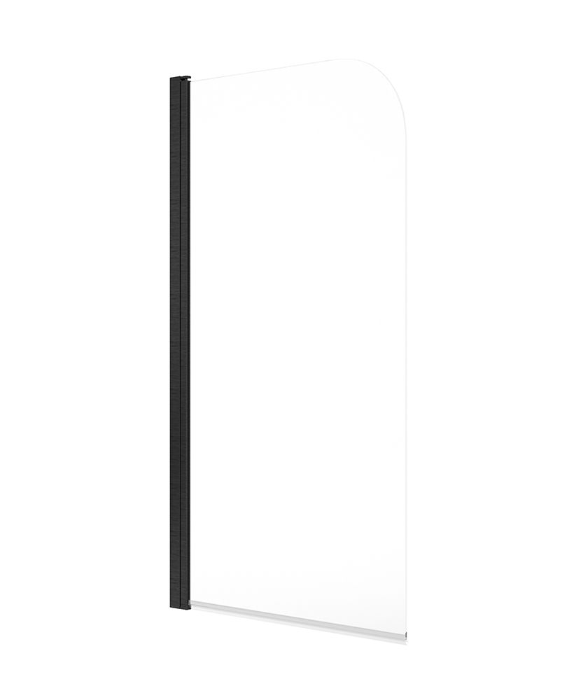 LUNAR SB1 6mm Radius Bath Screen Matt Black LUNAR SB1 6mm Radius Bath Screen Matt Black - Image 1
