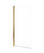 LUNAR SB1 6mm Radius Bath Screen Brushed Gold