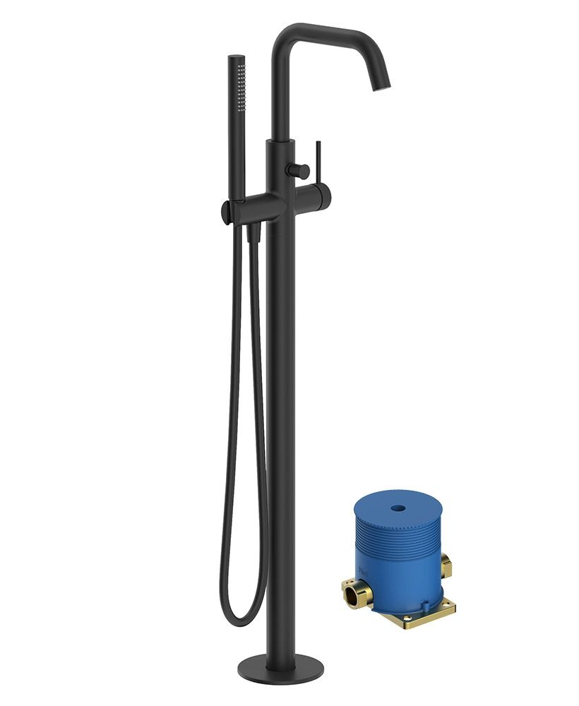 ALITA Floorstanding Bath Shower Mixer Matt Black ALITA Floorstanding Bath Shower Mixer Matt Black - Image 1