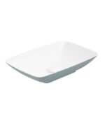 SKAL Rectangle 60cm Countertop Basin White-Coral Green & Waste
