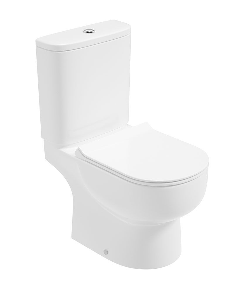 VIA Open Back Close Coupled WC & Sequence Slim Seat VIA Open Back Close Coupled WC & Sequence Slim Seat - Image 1