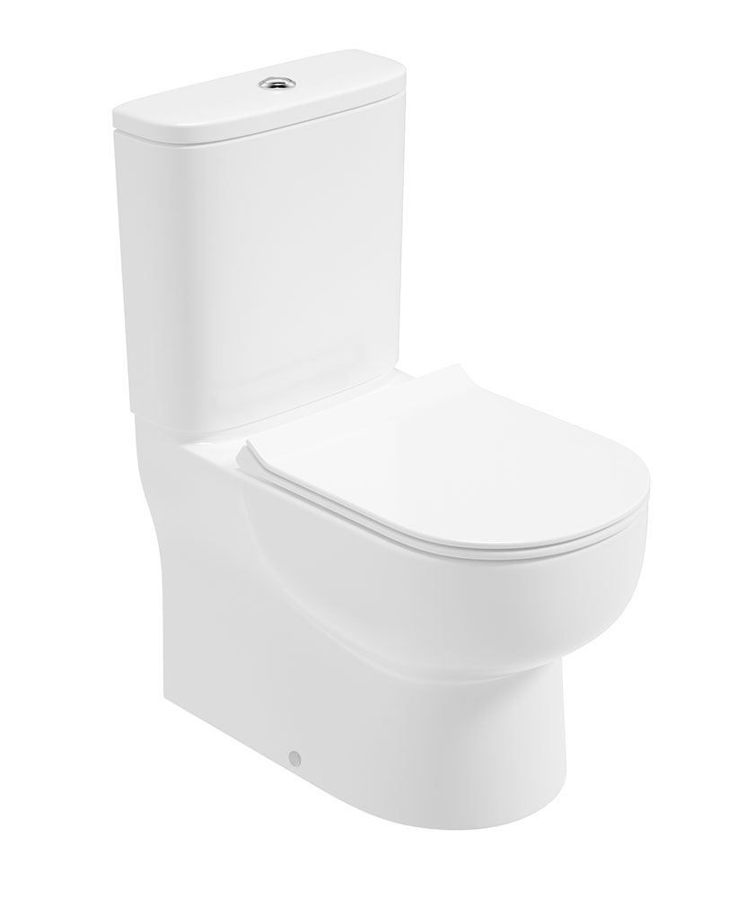 VIA Close Coupled Fully Shrouded Close Coupled WC & Sequence Slim Seat VIA Close Coupled Fully Shrouded Close Coupled WC & Sequence Slim Seat - Image 1