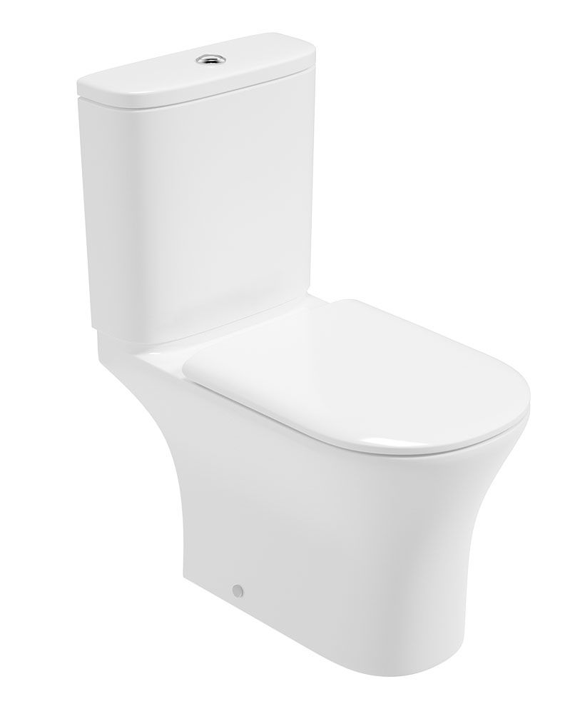 PENA Open Back Close Coupled WC & Sequence Soft Close Seat PENA Open Back Close Coupled WC & Sequence Soft Close Seat - Image 1