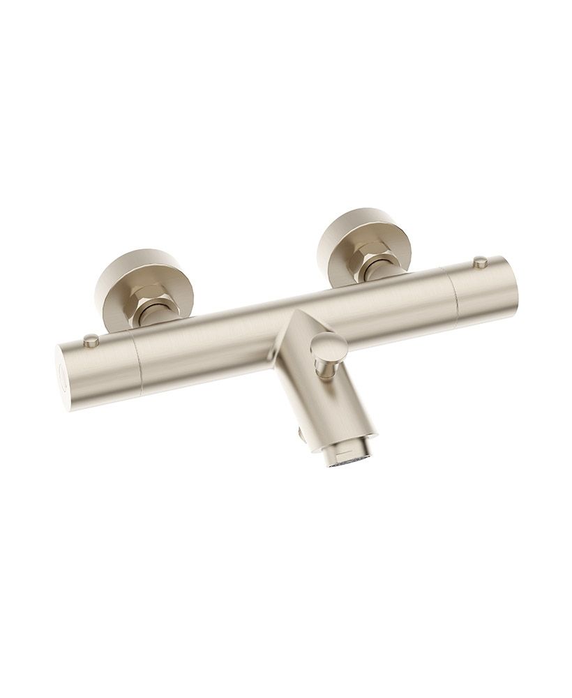 FORM Thermostatic Bath Shower Mixer & Fast Fix Kit Brushed Nickel FORM Thermostatic Bath Shower Mixer & Fast Fix Kit Brushed Nickel - Image 1