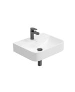 HORIZON Square 50cm 1TH Wash Basin & Bottle Trap - Matt Black