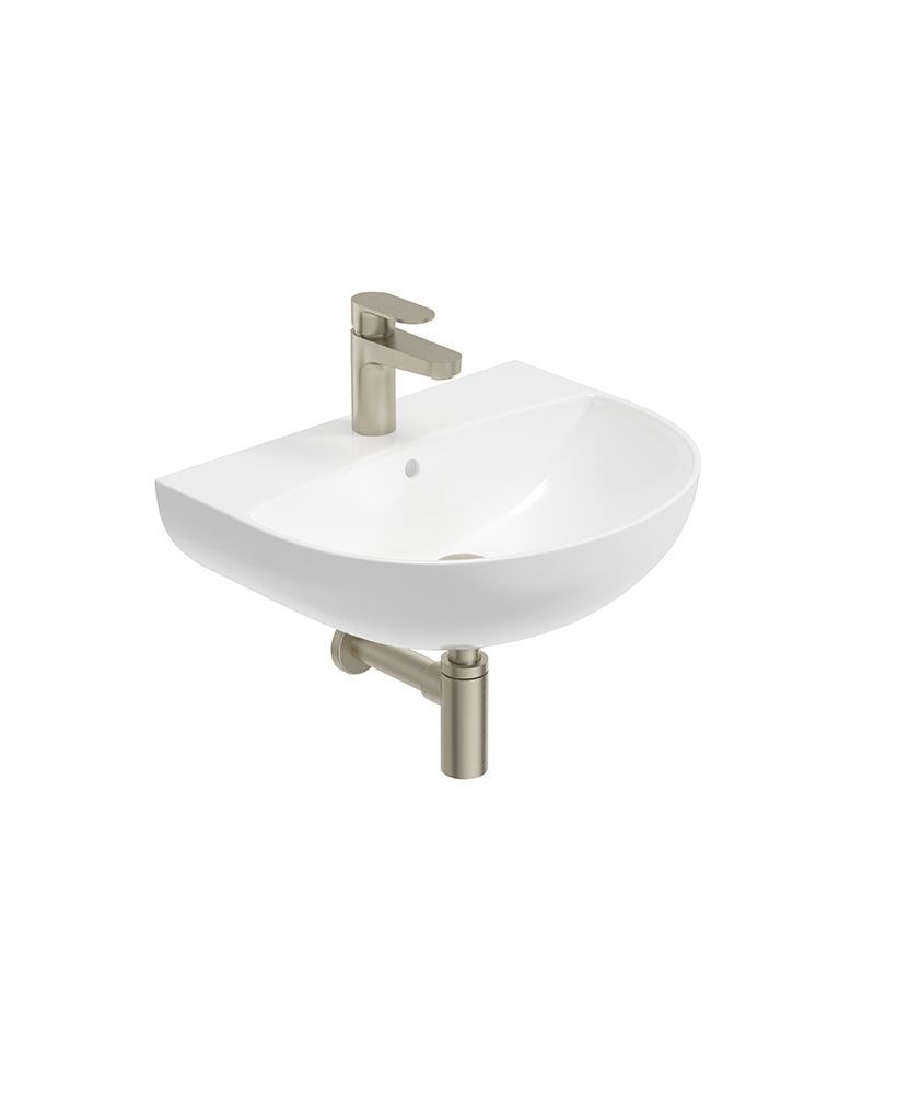 HORIZON Round 50cm 1TH Wash Basin & Bottle Trap HORIZON Round 50cm 1TH Wash Basin & Bottle Trap - Image 1