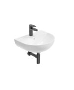 HORIZON Round 45cm 1TH Wash Basin & Bottle Trap - Matt Black