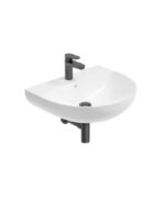 HORIZON Round 55cm 1TH Wash Basin & Bottle Trap - Matt Black