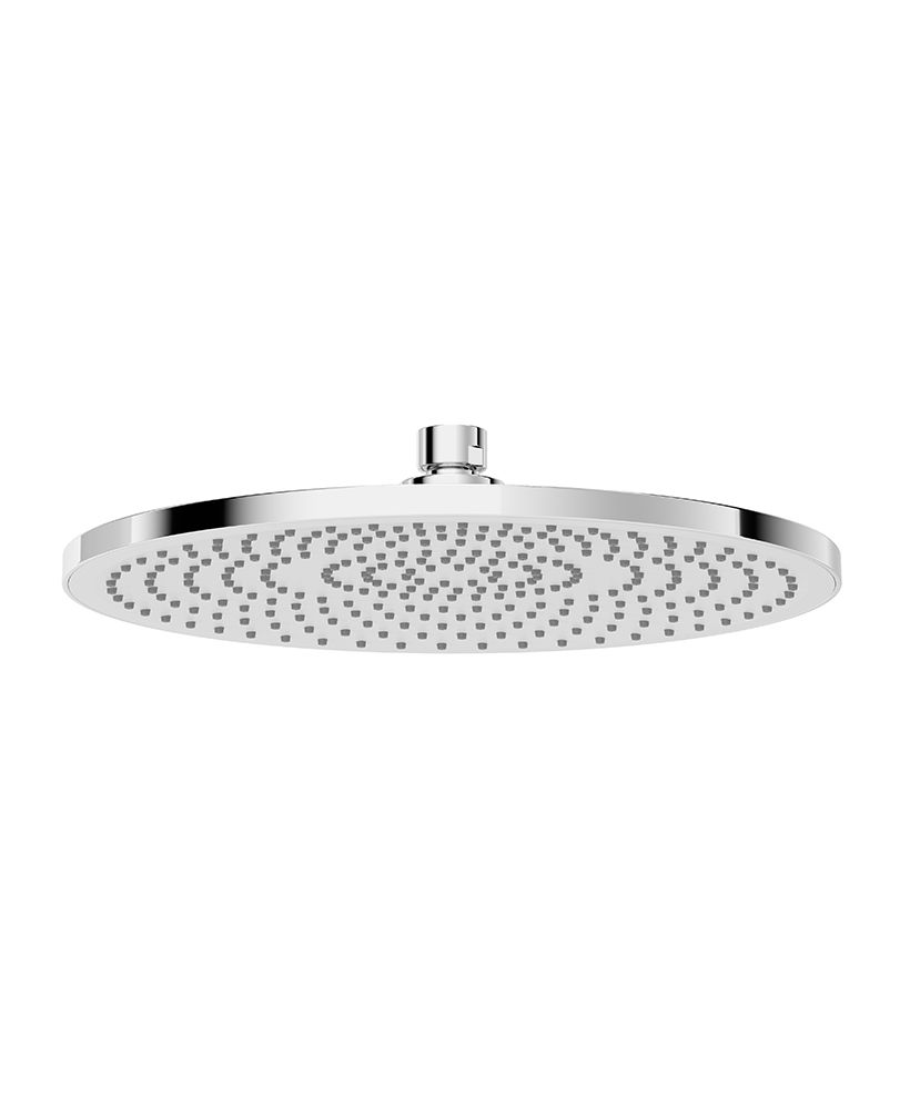 SYNC Round 250mm ABS White Face Plate Shower Head Chrome SYNC Round 250mm ABS White Face Plate Shower Head Chrome - Image 1