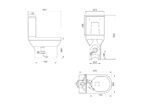 BASE Rimless Open Back Comfort Height WC & PP Seat - Image 2