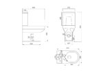 BASE Rimless Fully Shrouded Standard Height WC & PP Seat - Image 2