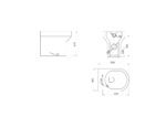BASE Rimless Back to Wall Standard Height WC & PP Seat - Image 2